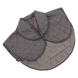 Shoulder Heating Pad Cold Proof Polyester Fiber USB Power Supply Unisex Electric Heated Shawl for Winter Grey - Side View