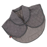 Shoulder Heating Pad Cold Proof Polyester Fiber USB Power Supply Unisex Electric Heated Shawl for Winter Grey - Rear View