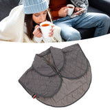 Shoulder Heating Pad Cold Proof Polyester Fiber USB Power Supply Unisex Electric Heated Shawl for Winter Grey - Extra Image