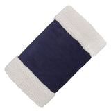 Portable Heated Hand Muff Plush Thickened Heated Hand Warmer Pouch USB Rechargeable Electric Heater for Autumn Winter Warm 10W 5V Dark Blue - Low Angle
