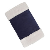 Portable Heated Hand Muff Plush Thickened Heated Hand Warmer Pouch USB Rechargeable Electric Heater for Autumn Winter Warm 10W 5V Dark Blue - Extra Image