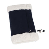 Portable Heated Hand Muff Plush Thickened Heated Hand Warmer Pouch USB Rechargeable Electric Heater for Autumn Winter Warm 10W 5V Dark Blue