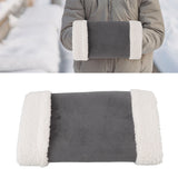 Portable Heated Hand Muff Plush Thickened Heated Hand Warmer Pouch USB Rechargeable Electric Heater for Autumn Winter Warm 10W 5V Gary - Extra Image