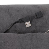 Portable Heated Hand Muff Plush Thickened Heated Hand Warmer Pouch USB Rechargeable Electric Heater for Autumn Winter Warm 10W 5V Gary