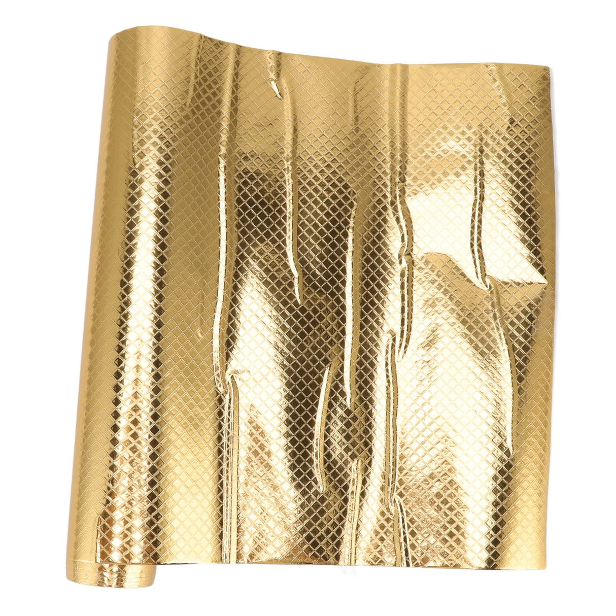 Kitchen Aluminum Foil Stickers Oil Proof Waterproof PVC Self Adhesive Kitchen Backsplash Wallpaper for Kitchen Cabinet Gold Size: Approx. 30x200cm / 11.8x78.7in