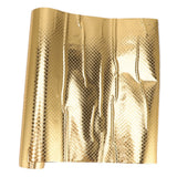 Kitchen Aluminum Foil Stickers Oil Proof Waterproof PVC Self Adhesive Kitchen Backsplash Wallpaper for Kitchen Cabinet Gold Size: Approx. 30x200cm / 11.8x78.7in