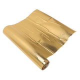 Kitchen Aluminum Foil Stickers Oil Proof Waterproof PVC Self Adhesive Kitchen Backsplash Wallpaper for Kitchen Cabinet Gold Size: Approx. 30x200cm / 11.8x78.7in