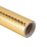 Kitchen Aluminum Foil Stickers Oil Proof Waterproof PVC Self Adhesive Kitchen Backsplash Wallpaper for Kitchen Cabinet Gold Size: Approx. 30x200cm / 11.8x78.7in