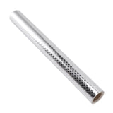 Kitchen Aluminum Foil Stickers Oil Proof Waterproof PVC Self Adhesive Kitchen Backsplash Wallpaper for Kitchen Cabinet Silver Size: Approx. 30x200cm / 11.8x78.7in