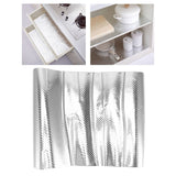 Kitchen Aluminum Foil Stickers Oil Proof Waterproof PVC Self Adhesive Kitchen Backsplash Wallpaper for Kitchen Cabinet Silver Size: Approx. 30x200cm / 11.8x78.7in - Extra Image