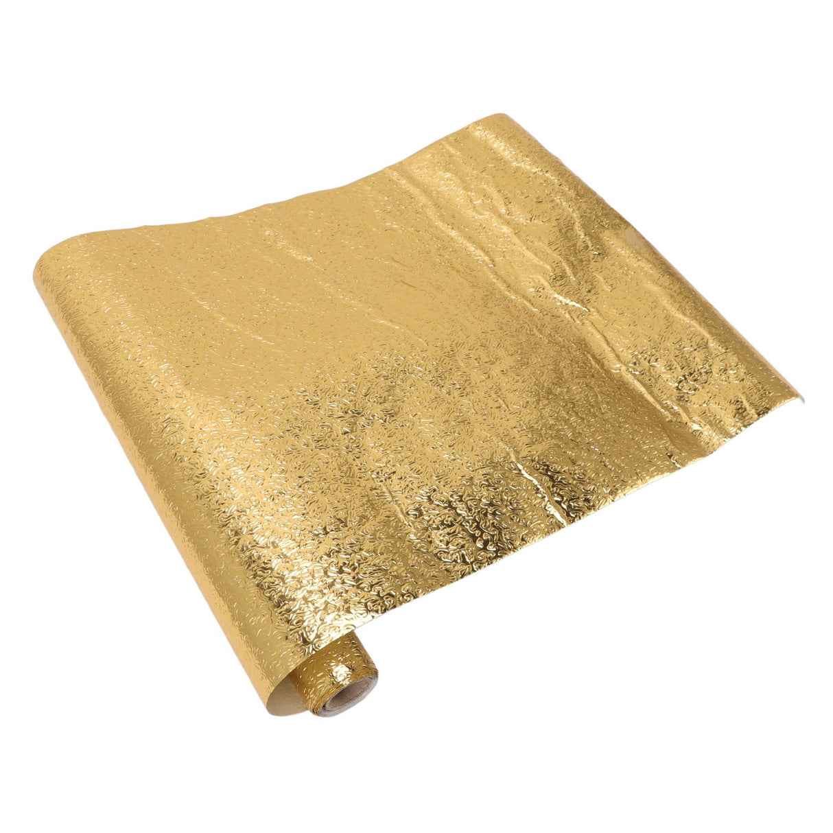 Oil Proof Sticker Waterproof Self Adhesive Aluminum Foil Wallpaper for Kitchen Drawer Cabinet Countertop Gold 30cmx2m / 11.8x78.7in