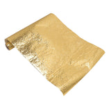 Oil Proof Sticker Waterproof Self Adhesive Aluminum Foil Wallpaper for Kitchen Drawer Cabinet Countertop Gold 30cmx2m / 11.8x78.7in