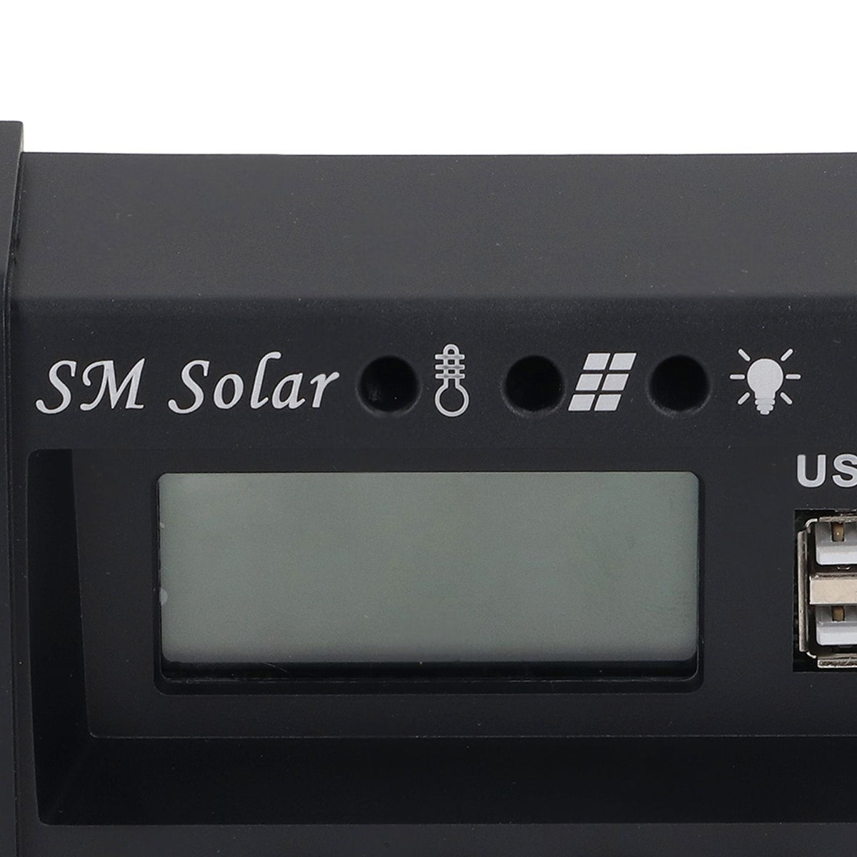 Solar Panel Controller 3 Stage PWM Charging Intelligent Microcontroller ABS Aluminum Plate 12V 24V Solar Charge Controller SEC10(10A)