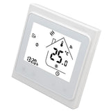 Smart Thermostat for Zigbee Mobile Phone App Voice Control Smart Remote Water Heating Thermostat AC 95‑240V White - Side View