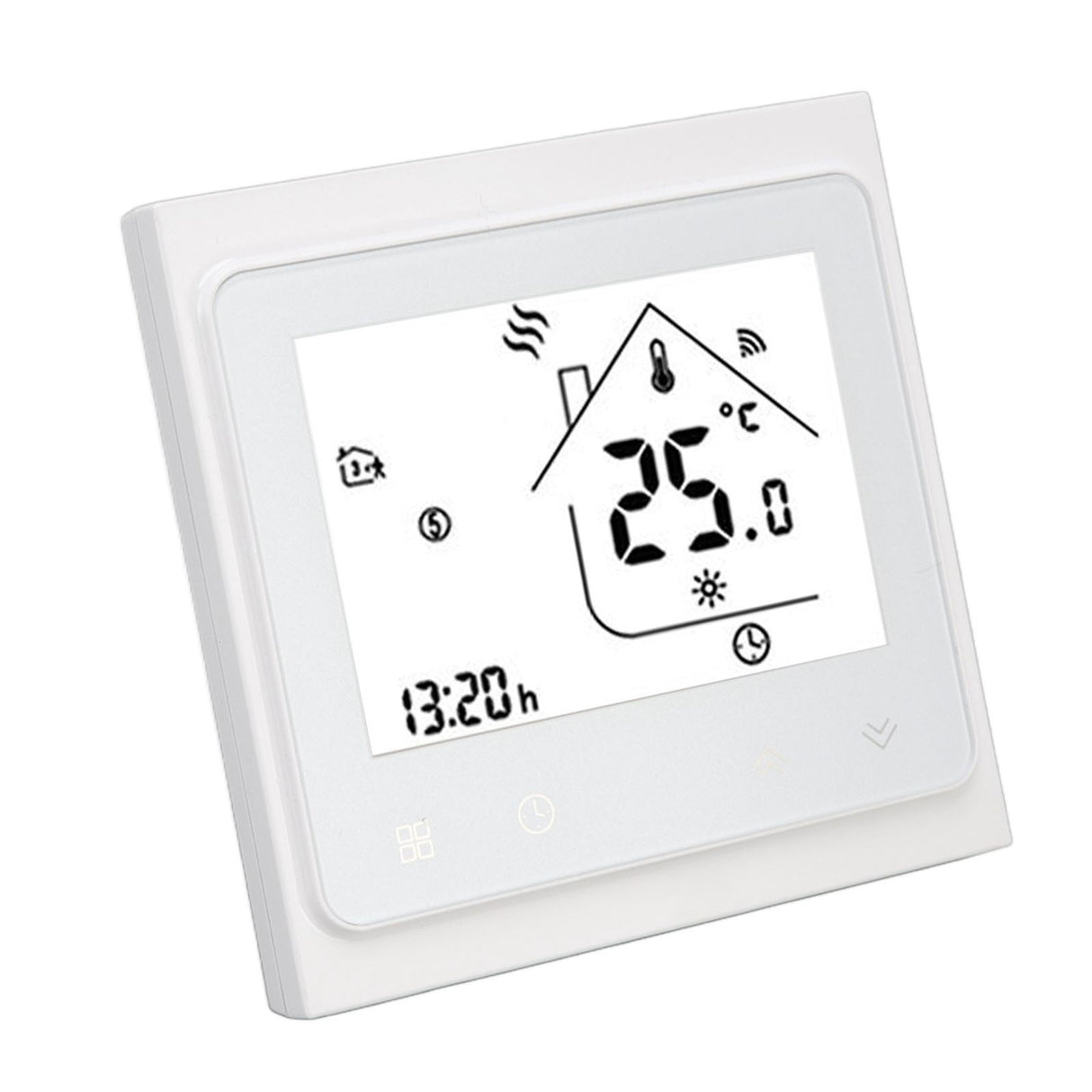 Smart Thermostat for Zigbee Mobile Phone App Voice Control Smart Remote Water Heating Thermostat AC 95‑240V White