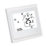 Smart Thermostat for Zigbee Mobile Phone App Voice Control Smart Remote Water Heating Thermostat AC 95‑240V White - Rear View