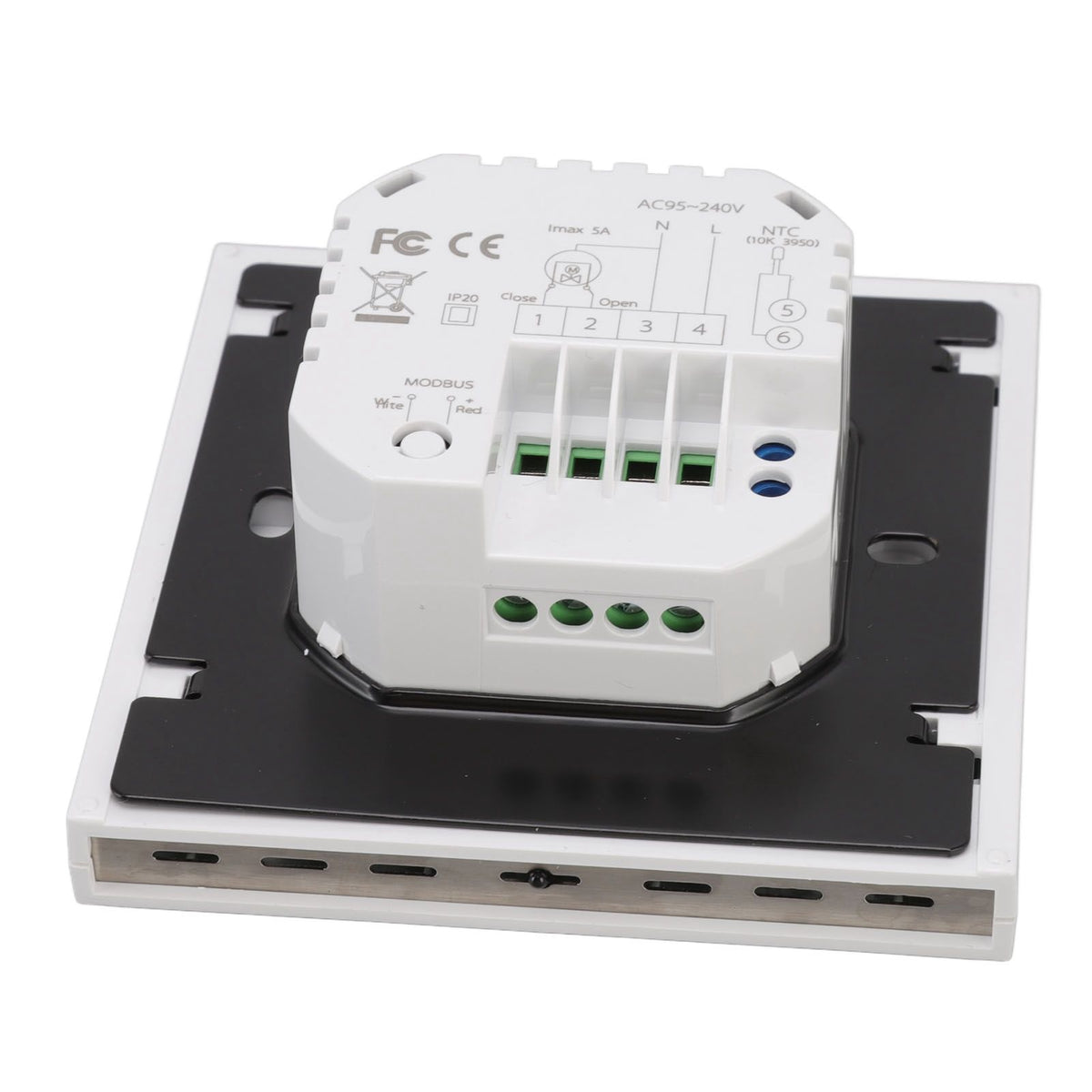 Smart Thermostat for Zigbee Mobile Phone App Voice Control Smart Remote Water Heating Thermostat AC 95‑240V White