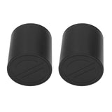 6PCS Furniture Leg Extender Plastic Round 4in Rise Black Furniture Risers for Home Office Sofa - Rear View