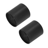 6PCS Furniture Leg Extender Plastic Round 4in Rise Black Furniture Risers for Home Office Sofa - Low Angle