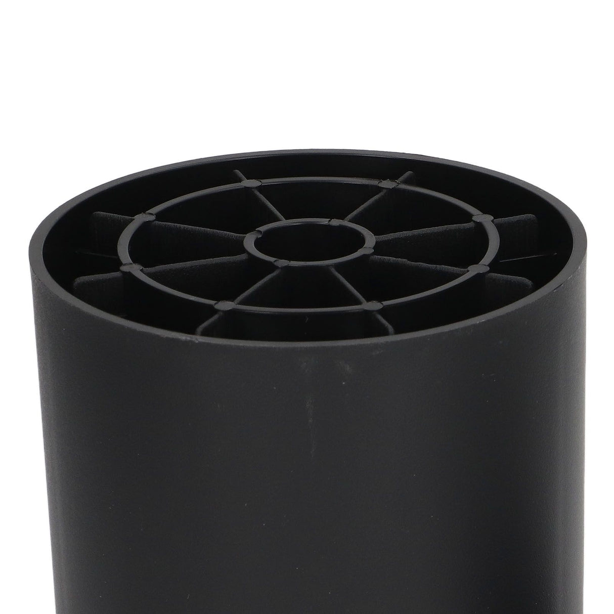 6PCS Furniture Leg Extender Plastic Round 4in Rise Black Furniture Risers for Home Office Sofa
