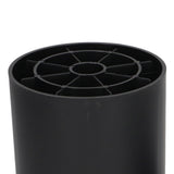 6PCS Furniture Leg Extender Plastic Round 4in Rise Black Furniture Risers for Home Office Sofa
