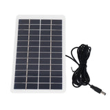Solar Panel Polysilicon High Light Transmission Portable Solar Cell with DC Interface for 3.7V Battery 5W 12V - Top-Down View