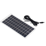 Solar Panel Polysilicon High Light Transmission Portable Solar Cell with DC Interface for 3.7V Battery 5W 12V - 45-Degree Angle