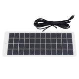 Solar Panel Polysilicon High Light Transmission Portable Solar Cell with DC Interface for 3.7V Battery 5W 12V - Rear View