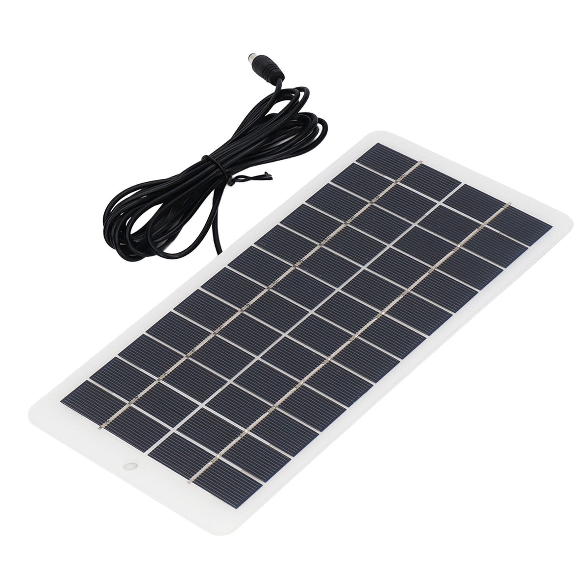 Solar Panel Polysilicon High Light Transmission Portable Solar Cell with DC Interface for 3.7V Battery 5W 12V