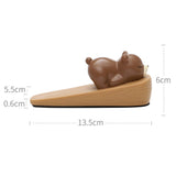 Cute Animal Door Stop Collision Prevention Windproof Prevent Slipping Funny Decorative Wedge Door Stopper Little Bear - Extra Image