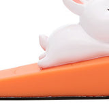Cute Animal Door Stop Collision Prevention Windproof Prevent Slipping Funny Decorative Wedge Door Stopper Rabbit - Low Angle