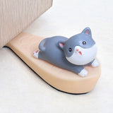 Cute Animal Door Stop Collision Prevention Windproof Prevent Slipping Funny Decorative Wedge Door Stopper Kitten