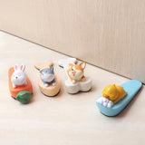 Cute Animal Door Stop Collision Prevention Windproof Prevent Slipping Funny Decorative Wedge Door Stopper Kitten