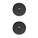 Sliding Barn Door Handle Carbon Steel 4.8mm Thick Double Sided Barn Door Push Pull Handle Black Round Handle