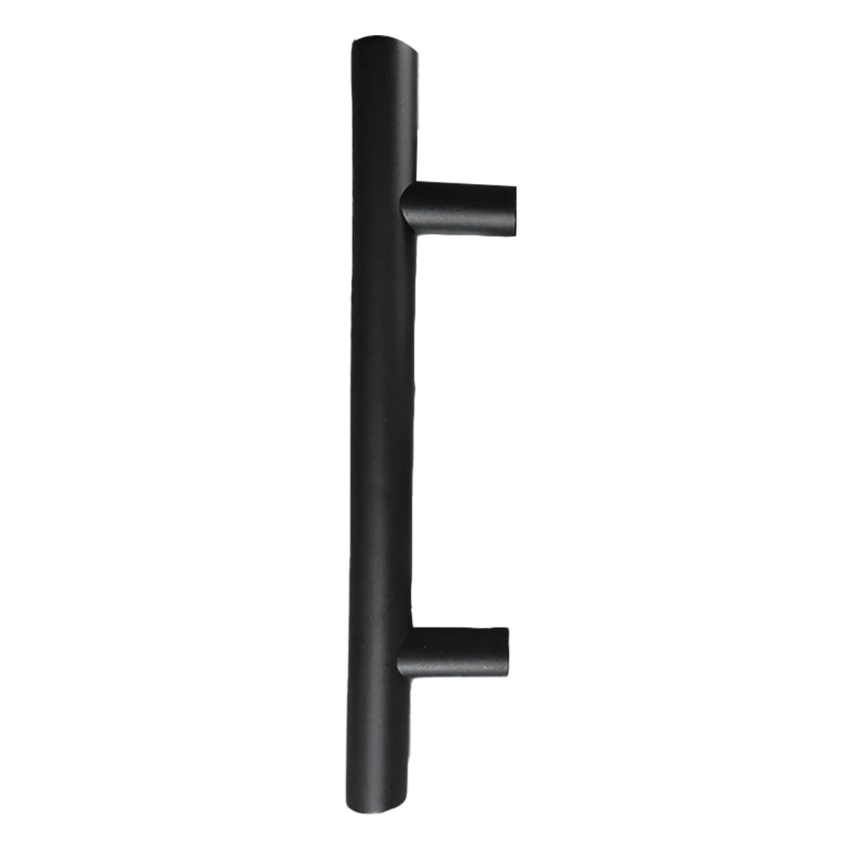 Sliding Barn Door Handle Carbon Steel 4.8mm Thick Double Sided Barn Door Push Pull Handle Black Round Handle