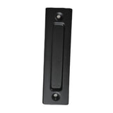 Sliding Barn Door Handle Carbon Steel 4.8mm Thick Double Sided Barn Door Push Pull Handle Black Round Handle