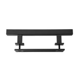 Sliding Barn Door Handle Carbon Steel 4.8mm Thick Double Sided Barn Door Push Pull Handle Black Square Handle