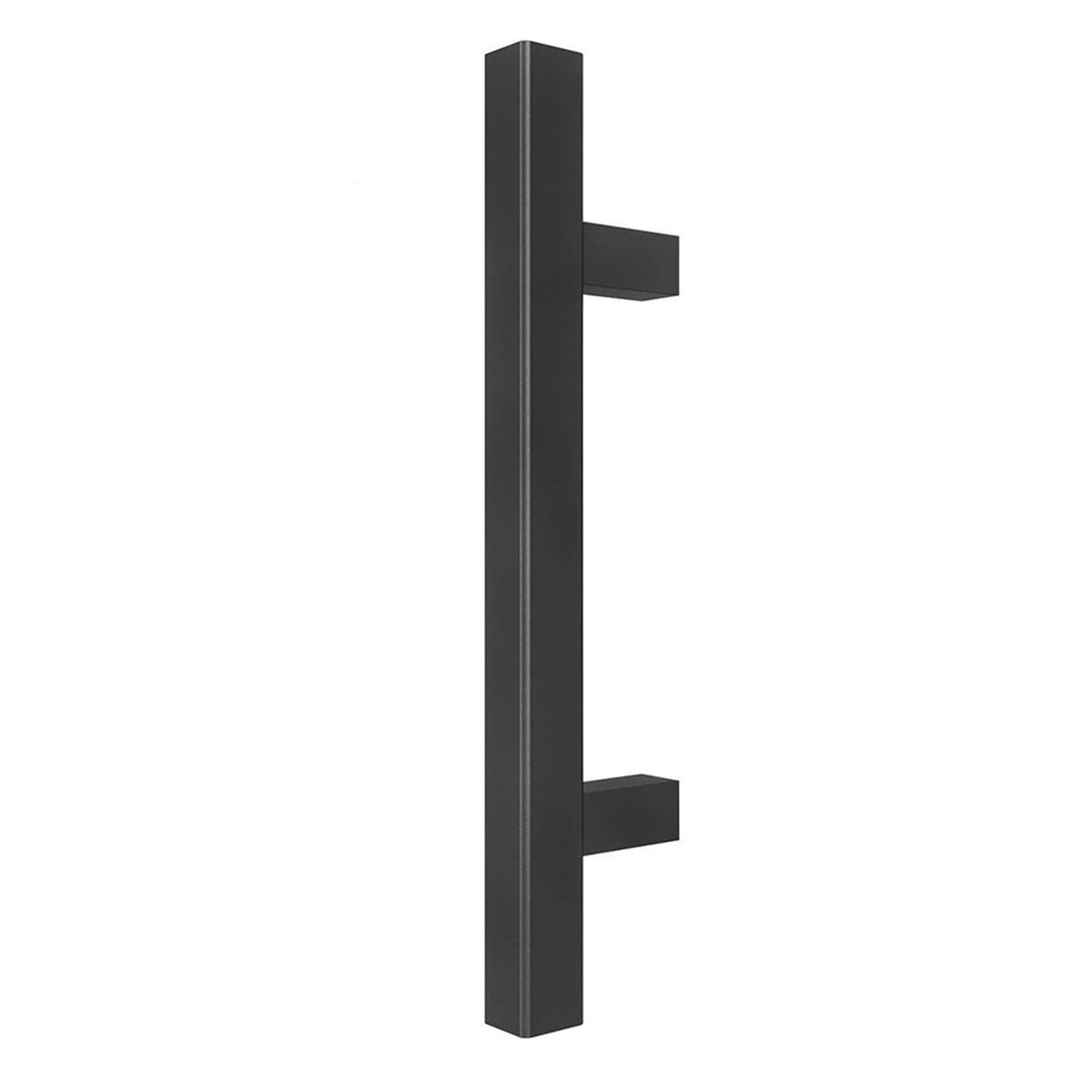 Sliding Barn Door Handle Carbon Steel 4.8mm Thick Double Sided Barn Door Push Pull Handle Black Square Handle
