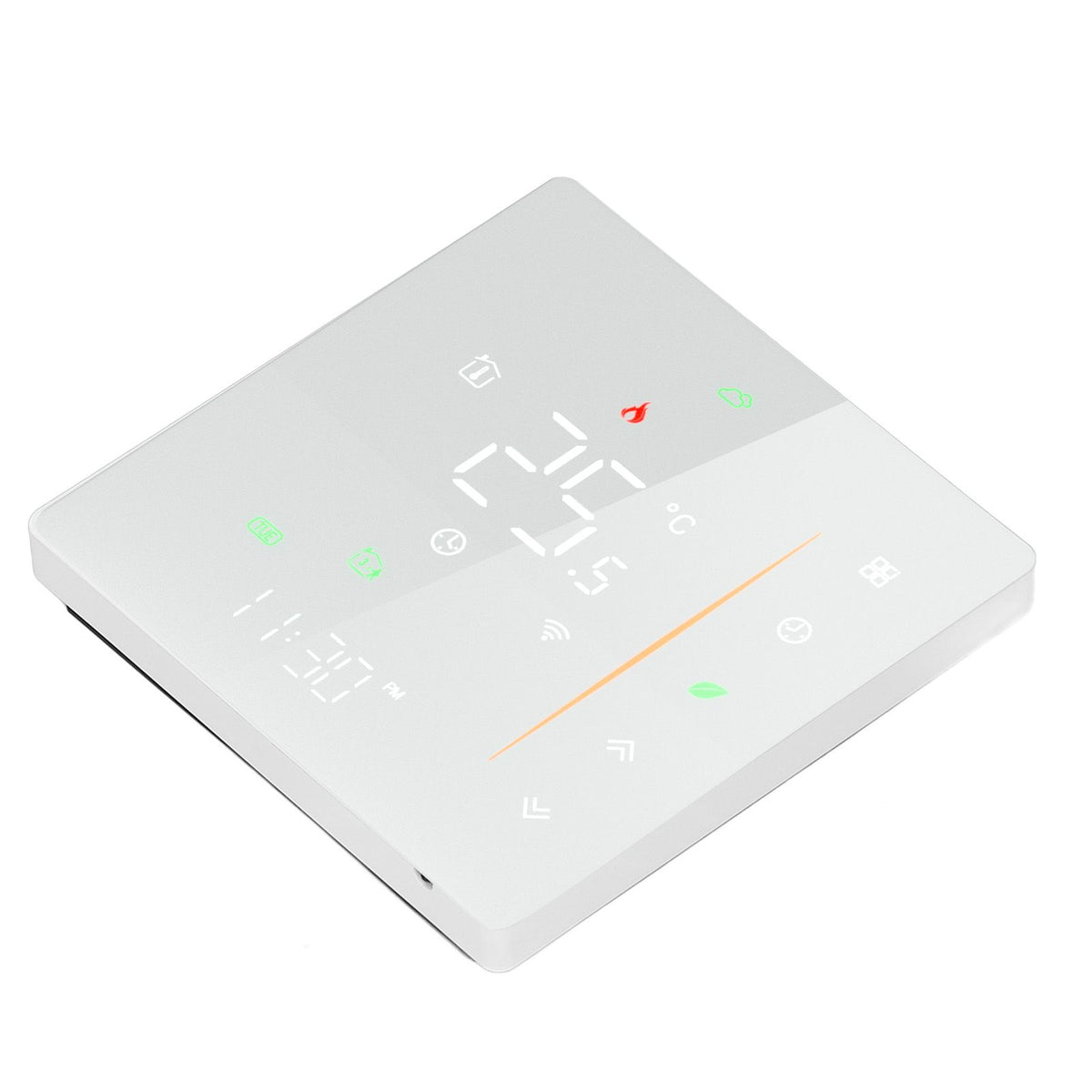 Smart Thermostat WiFi Programmable Phone App Control Water Floor Heating Temperature Controller for Tuya AC 95‑240V White