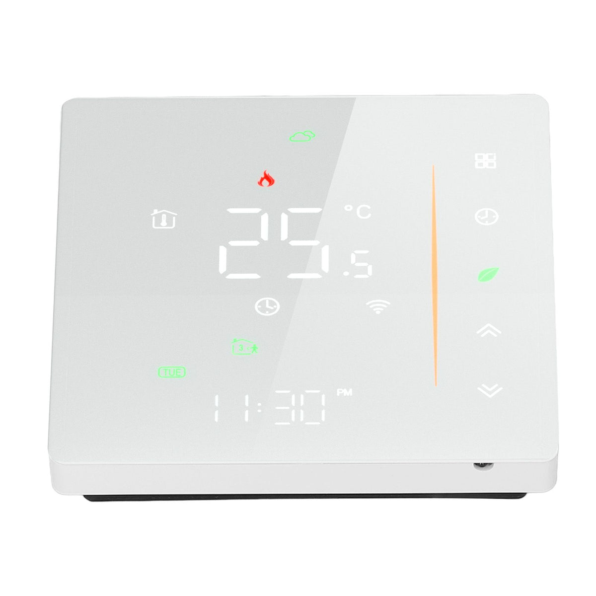 Smart Thermostat WiFi Programmable Phone App Control Water Floor Heating Temperature Controller for Tuya AC 95‑240V White