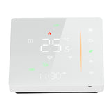 Smart Thermostat WiFi Programmable Phone App Control Water Floor Heating Temperature Controller for Tuya AC 95‑240V White