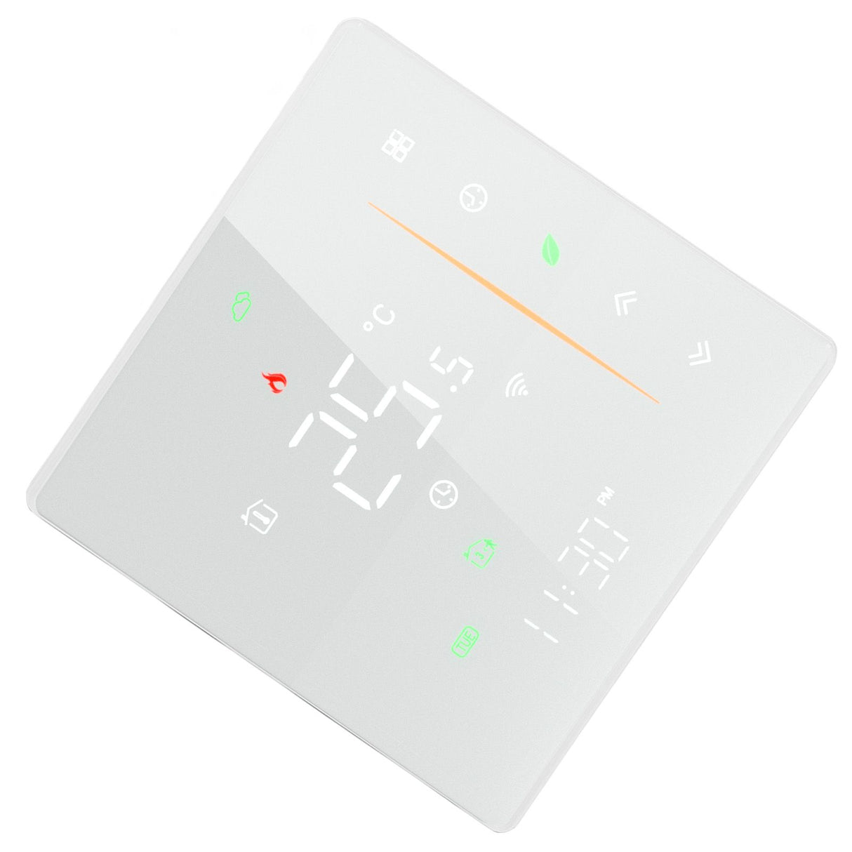 Smart Thermostat WiFi Programmable Phone App Control Water Floor Heating Temperature Controller for Tuya AC 95‑240V White