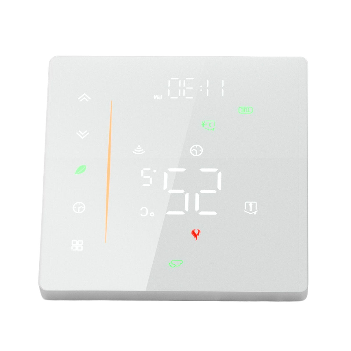 Smart Thermostat WiFi Programmable Phone App Control Water Floor Heating Temperature Controller for Tuya AC 95‑240V White