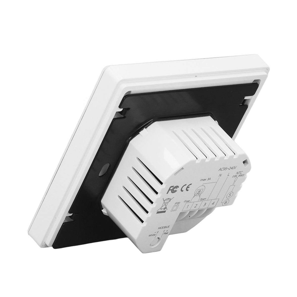 Smart Thermostat WiFi Programmable Phone App Control Water Floor Heating Temperature Controller for Tuya AC 95‑240V White