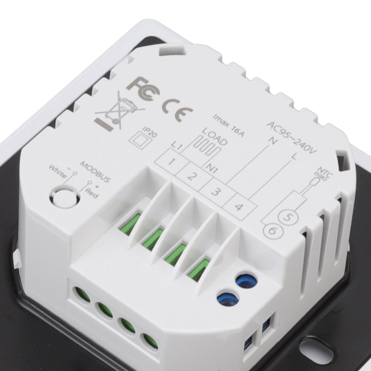 Household Smart Thermostat Programmable App Voice Control Electric Floor Heating Temperature Controller for ZigBee AC 95‑240V White