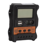 12V 24V Dual USB Solar Charge Controller PWM Photovoltaic Solar Panel Charge Regulator with LCD Display 30A - Rear View