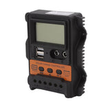 12V 24V Dual USB Solar Charge Controller PWM Photovoltaic Solar Panel Charge Regulator with LCD Display 30A - Close-Up Angle