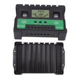 Solar Controller 12V 24V Charge Discharge PV Regulator LCD Display Dual USB Output 30A - Close-Up Angle