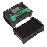 Solar Controller 12V 24V Charge Discharge PV Regulator LCD Display Dual USB Output 30A