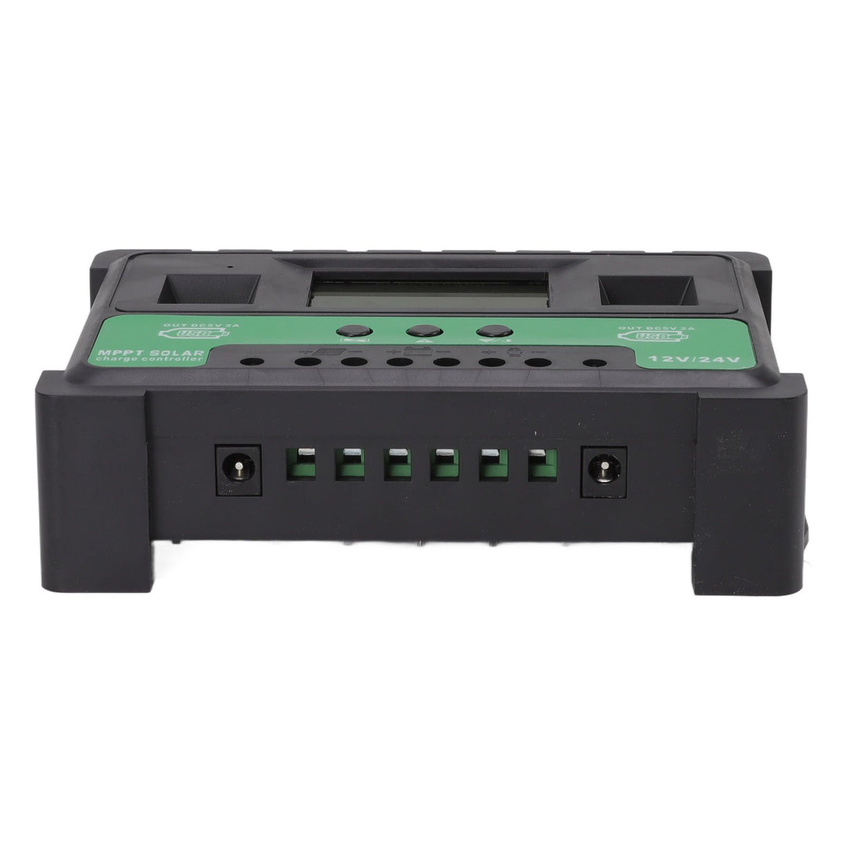 Solar Controller 12V 24V Charge Discharge PV Regulator LCD Display Dual USB Output 30A